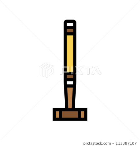 mallet croquet game color icon vector illustration 113397107
