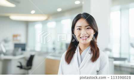 Lady working hospital clinic AI-generated image 113398028