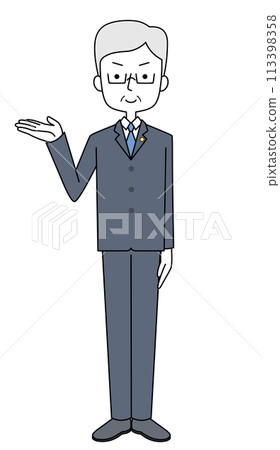 Information Illustration of a male politician Information Illustration of a male politician 113398358