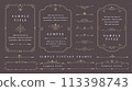 Simple vintage frames and borders set 4 113398743