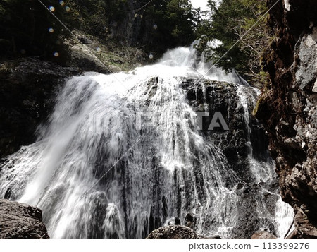 一邊噴水一邊近距離觀賞瀑布 113399276