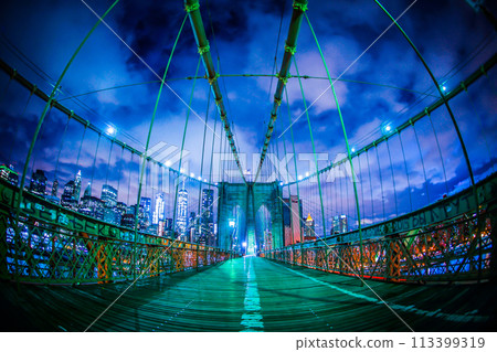 Brooklyn Bridge at night Brooklyn Bridge at night 113399319
