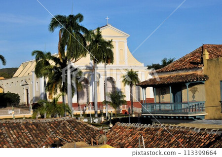 View from the Municipal History Museum, Santisima Church and Art Gallery, Trinidad, Cuba View from the Municipal History Museum, Santisima Church and Art Gallery, Trinidad, Cuba 113399664