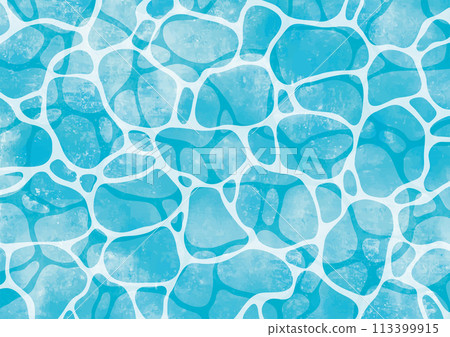 水面波動圖案水彩 113399915