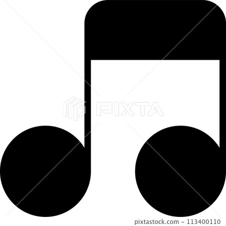 一個音符圖標 一個音符圖標 113400110