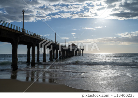 Sunset over the sea Sunset over the sea 113400223