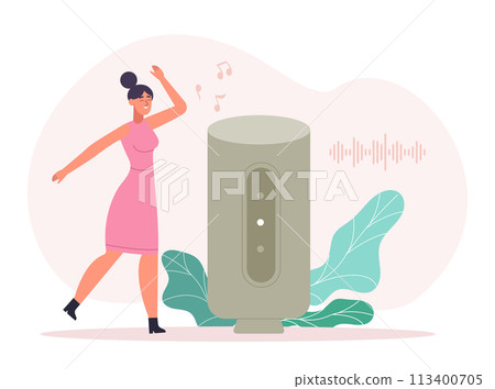 Interactive smart speaker or voice assistant for music 113400705