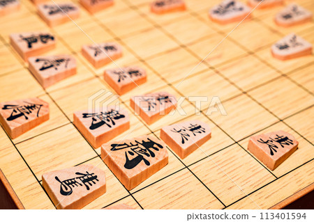 Shogi is a traditional Japanese board game. [Image of playing shogi] 113401594
