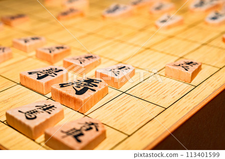 Shogi is a traditional Japanese board game. [Image of playing shogi] 113401599