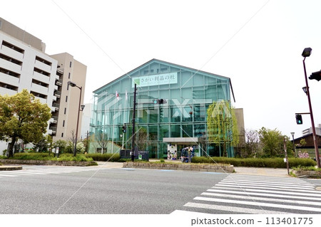A view of the glass buildings of Sakai Toshiaki Forest, Sakai Ward, Sakai City, Osaka Prefecture A view of the glass buildings of Sakai Toshiaki Forest, Sakai Ward, Sakai City, Osaka Prefecture 113401775