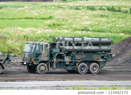 陸上自衛隊地艦飛彈參加訓練展示 陸上自衛隊地艦飛彈參加訓練展示 113402173
