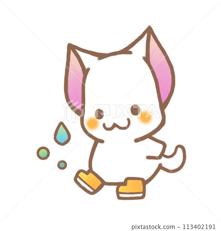 Boots and white cat Boots and white cat 113402191