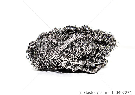 A picture of steel scrubber with selective focus A picture of steel scrubber with selective focus 113402274