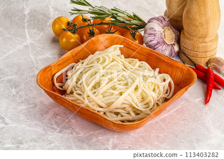 Traditiona Asian cuisine - Udon noodle Traditiona Asian cuisine - Udon noodle 113403282