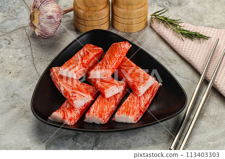 Crab meat stick surimi appetizer 113403303
