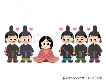 輝夜姬和她的五個追求者插畫 113403703