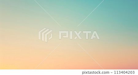 Gradient sky with pastel orange and teal hues Gradient sky with pastel orange and teal hues 113404203
