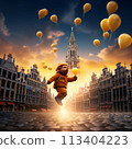 Surreal and Whimsical Brussels: Floating Chocolate-Filled Balloons and Living Manneken Pis 113404223