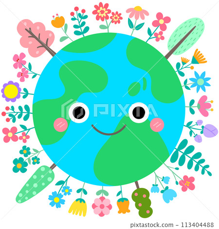 World Earth Day Hand Drawn Cute natural Earth Illustration Vector Set World Earth Day Hand Drawn Cute natural Earth Illustration Vector Set 113404488