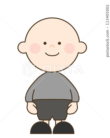 兩個光頭的可愛男孩 113405002