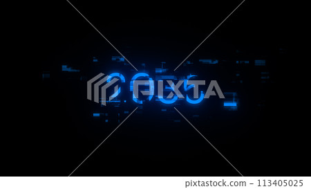 2036 text with screen effects of technological glitches 2036 text with screen effects of technological glitches 113405025