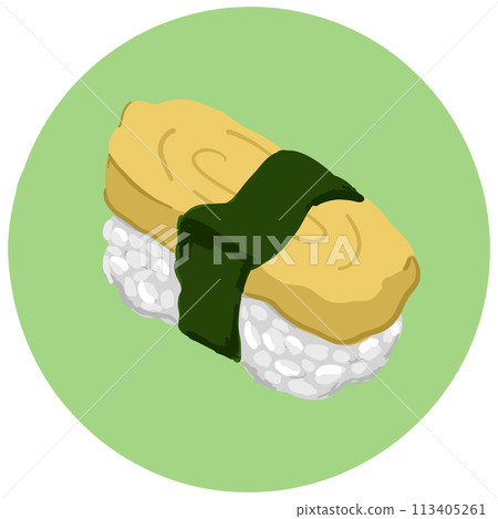 vector of japanese sushi 113405261