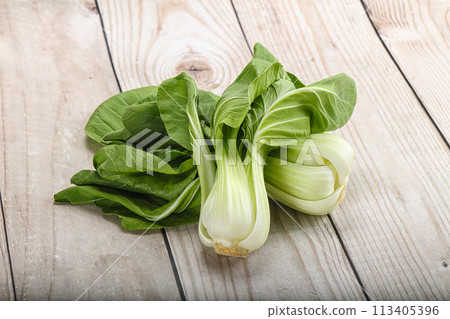 Asian cuisine fresh raw salad Pak Choi 113405396