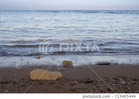 Calm sea at Spiaggia Sibilliana, West Sicily, Italy Calm sea at Spiaggia Sibilliana, West Sicily, Italy 113405444