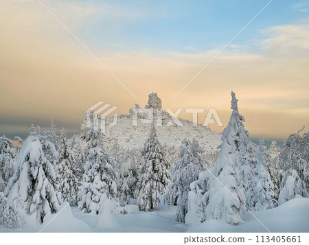 Kolchinsky stone, a mountain in the north of the Perm Territory 113405661