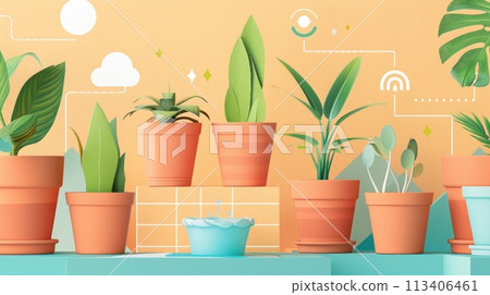 World Day to Combat Desertification and Drought, June 17. Innovative terracotta planters designed for water efficiency in drought-prone areas, promoting green living World Day to Combat Desertification and Drought, June 17. Innovative terracotta planters designed for water efficiency in drought-prone areas, promoting green living 113406461