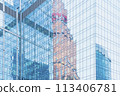Modern architecture. Reflection of buildings. Office centers. High quality photo 113406781
