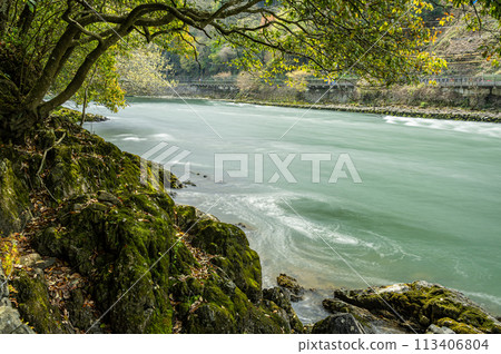 Uji River scenery Uji City, Kyoto Prefecture Uji River scenery Uji City, Kyoto Prefecture 113406804