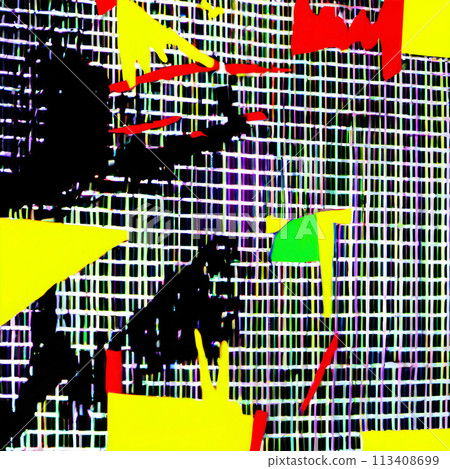 A highly abstract image with a strong use of contrasting colors. A highly abstract image with a strong use of contrasting colors. 113408699