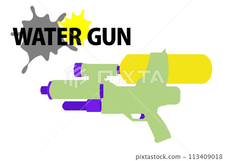 平面插畫水槍水槍 平面插畫水槍水槍 113409018