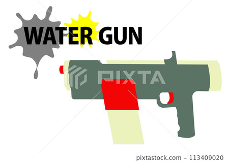平面插畫水槍水槍 平面插畫水槍水槍 113409020