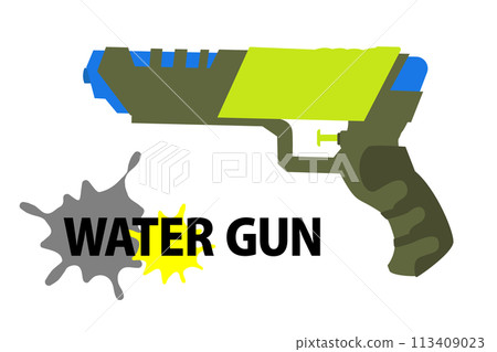 平面插畫水槍水槍 平面插畫水槍水槍 113409023
