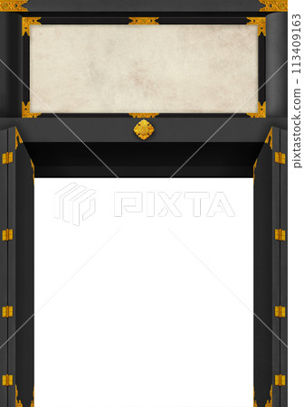 Material: Luxurious Japanese-style gate Material: Luxurious Japanese-style gate 113409163