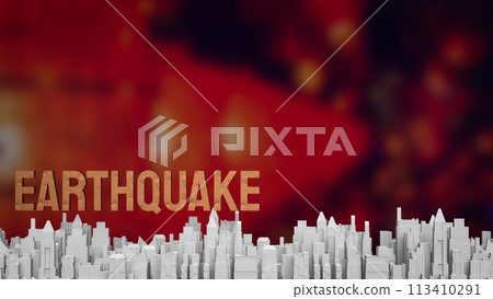 The earthquake is a natural event characterized 3d rendering. The earthquake is a natural event characterized 3d rendering. 113410291