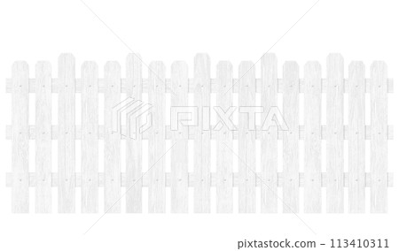 White wooden fence D 113410311