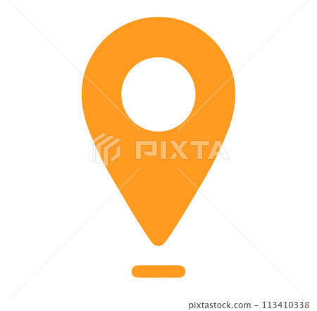 simple orange map icon simple orange map icon 113410338