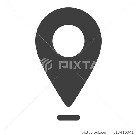 simple black map icon 113410341