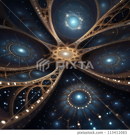 A fantastical visualization of multi-dimensional space travel. A fantastical visualization of multi-dimensional space travel. 113411083