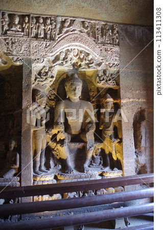 India World Heritage Ajanta Caves 113411308