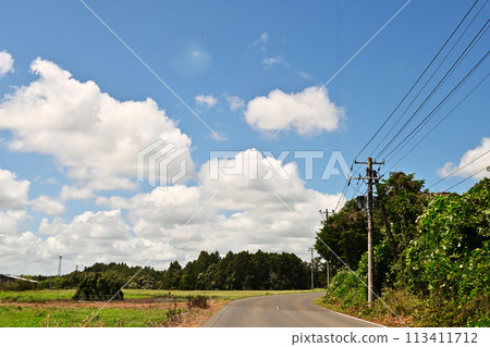 夏天的藍天白雲 夏天的藍天白雲 113411712