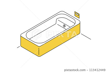 居家裝修,淺型系統浴,簡單的等軸圖 居家裝修,淺型系統浴,簡單的等軸圖 113412449