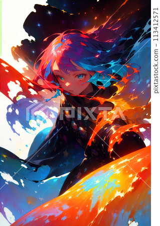 油畫中出現的女孩 [AI 生成圖像] 113412571