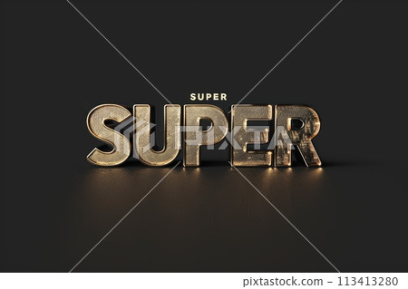 Superior branding, sleek and stylish logo text word Super, design, modern typography and bold graphic elements for impactful marketing and brand identity 113413280