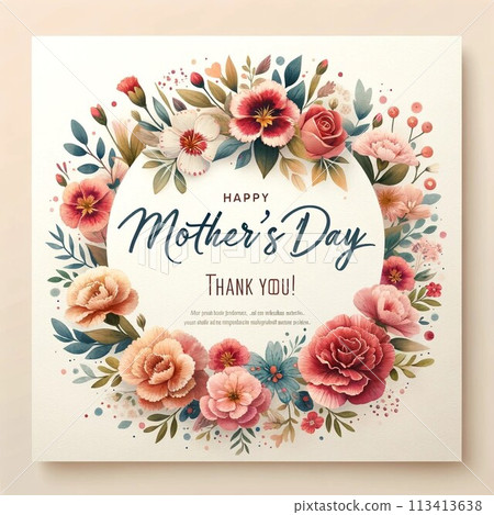 Mother's Day: A bouquet of vibrant flowers 113413638