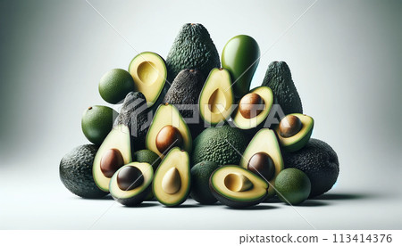 Very delicious fruit avocado Avocado juice Avocado orchard Avocado party Commercial avocado pictures Avocado dessert dinner Avocado production season 113414376