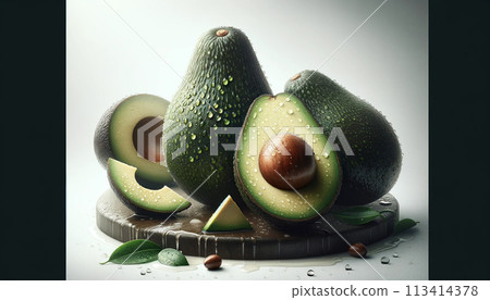 Very delicious fruit avocado Avocado juice Avocado orchard Avocado party Commercial avocado pictures Avocado dessert dinner Avocado production season 113414378